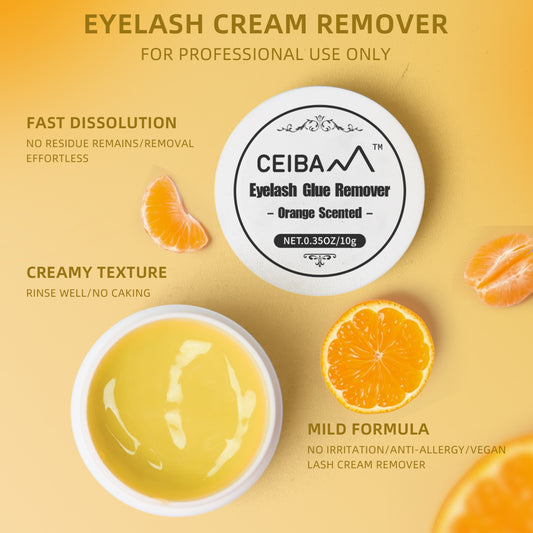 CEIBAM Creamy Orange Scent Eyelash Glue Removal