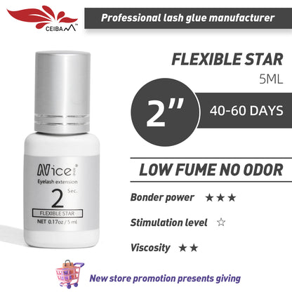 NICE BOND Flexible Star 2 Sec Eyelash Extension Glue for Beginner / Intermediate